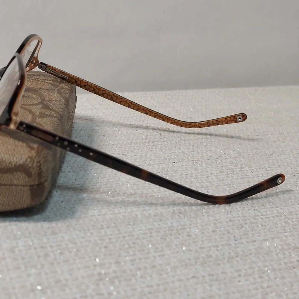 New Coach Eyeglass Frames LIZZIE 514 Brown Tortoise Full Rim 48-15-135 &‎ Case